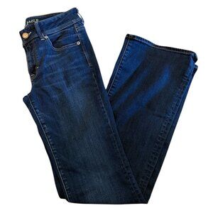 American Eagle Outfitters Super Stretch Women's Kick Boot Jeans Size 8 Long *T7
